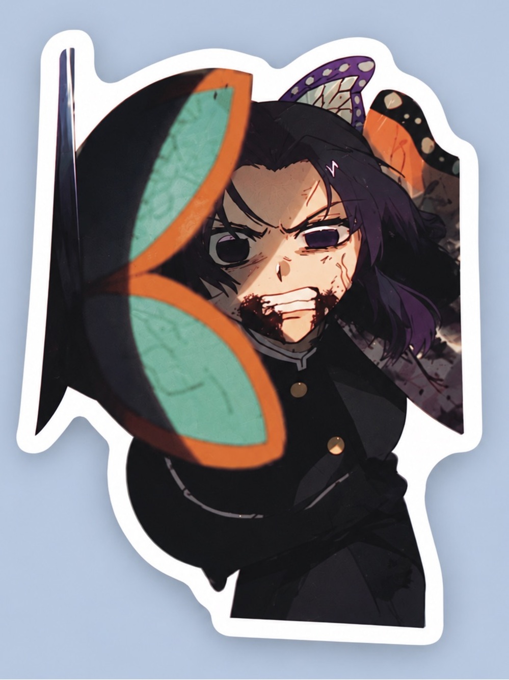 Genya Shinazugawa Demon Slayer Anime Vinyl Sticker